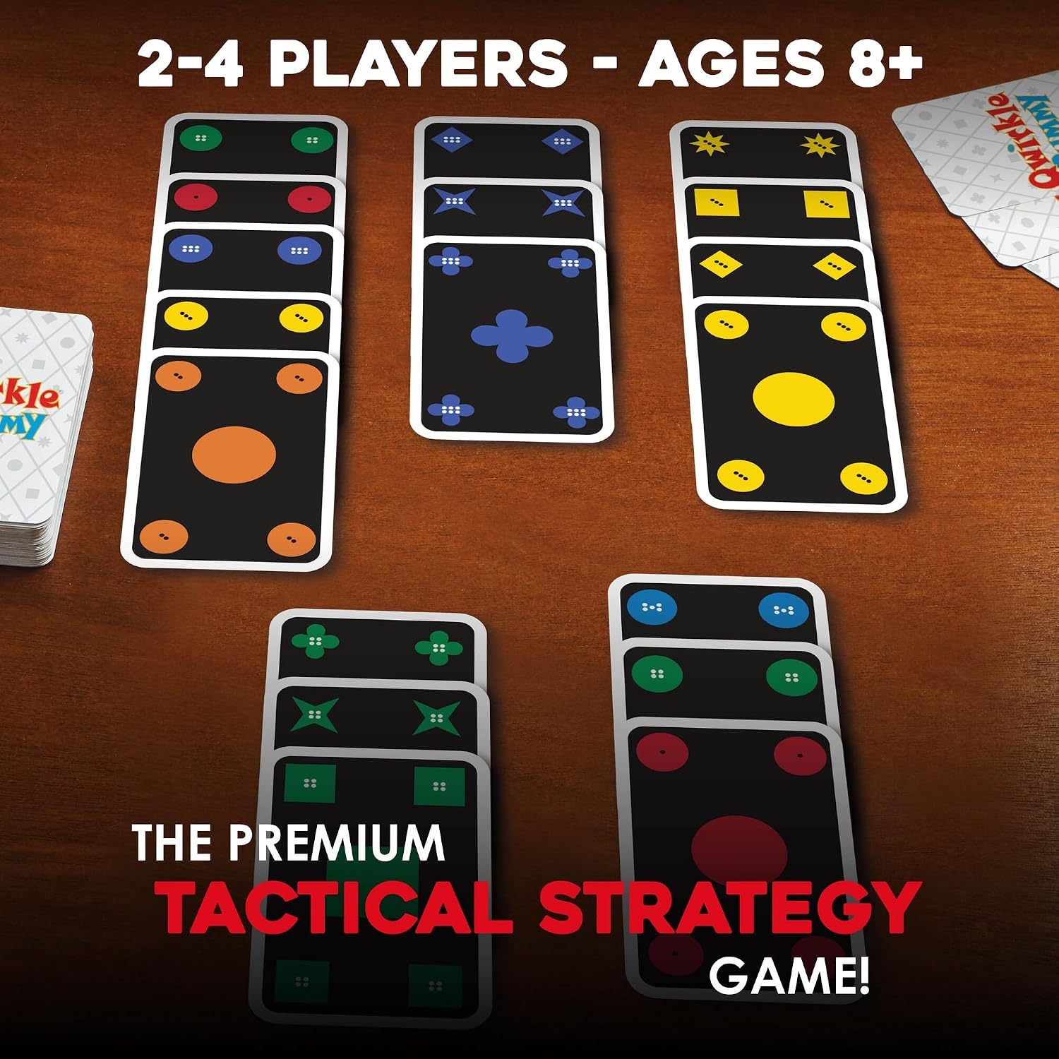 image:imageMindWare Qwirkle Rummy Card Game  Strategy Games for Adults and Family  Fun Family Games amp Party Games for Adults  Match Shapes amp Colors Score Qwirkles to Win  Ages 8 and Up