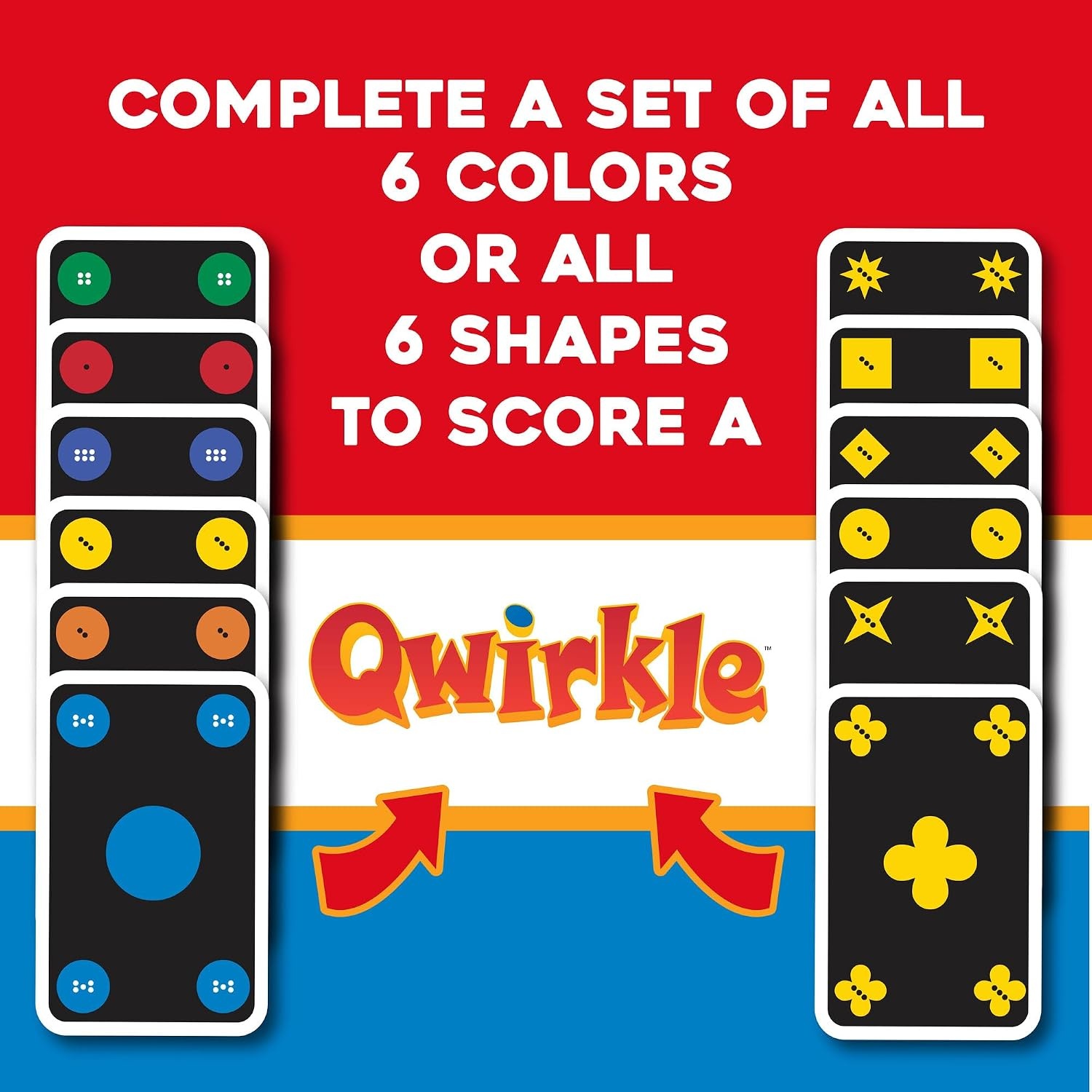 image:imageMindWare Qwirkle Rummy Card Game  Strategy Games for Adults and Family  Fun Family Games amp Party Games for Adults  Match Shapes amp Colors Score Qwirkles to Win  Ages 8 and Up