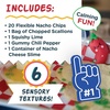 image:imageFoodie Fidget Big Squishy Nacho Tray with 20 Flexible Chips Nacho Cheese Slime amp Toppings Sensory Toy Quiet Calming Fidget Toys for Kids Ages 5