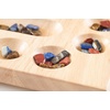 image:imageMindWare 4 Player Wooden Mancala Board Game with Foldable Board and Mancala Stone Movers  2 to 4 Players
