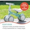 image:imageMindWare Balance Bike 1 Year Old Baby First Bicycle for Toddlers 12 First Birthday Gift Ideas Interactive Montessori Ride On Toy  Oh So Fun Teal