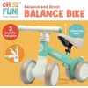 image:imageMindWare Balance Bike 1 Year Old Baby First Bicycle for Toddlers 12 First Birthday Gift Ideas Interactive Montessori Ride On Toy  Oh So Fun Teal