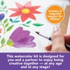 image:imageMindWare Creative Watercolor for Two Paint Set Guided Video Art Kit with Brushes Paints and Paper for Shared Painting Creative Art Activity for Kids Ages 8 and Up Art Gift for Kids
