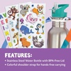 image:imageMindWare Cute amp Custom Animal Water Bottle Decorating Kit DIY Sticker Craft with Stainless Steel Bottle Creative Personalization Activity for Kids Ages 5 and Up Gift for Kids Who Love Crafts