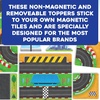 image:imageMindWare Flip Formers Roads  Transform Your Existing Magnetic Building Tiles with These Foil Tile Toppers