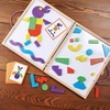 image:imageMindWare Imagination Magnets  Imaginative play with magentic shapes  42 wooden blocks 50 fullcolor puzzle cards