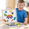 image:imageMindWare Imagination Magnets  Imaginative play with magentic shapes  42 wooden blocks 50 fullcolor puzzle cards