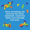 image:imageMindWare Imagination Magnets Wooden Pattern Blocks Set  Imaginative Play with magentic Shapes in a Carrying case  42 Magnetic Solid Wooden Blocks 50 FullColor Laminated Puzzles
