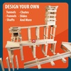image:imageMindWare KEVA 400 Maple Wood Building Planks Set  Building Toy Includes 400 Wooden Blocks 2 KEVA Balls and Idea Book  Ages 5