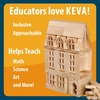 image:imageMindWare KEVA 400 Maple Wood Building Planks Set  Building Toy Includes 400 Wooden Blocks 2 KEVA Balls and Idea Book  Ages 5