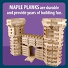image:imageMindWare KEVA 400 Maple Wood Building Planks Set  Building Toy Includes 400 Wooden Blocks 2 KEVA Balls and Idea Book  Ages 5