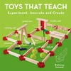 image:imageMindWare KEVA Bot Maze STEM Building Toy Motorized Robot Maze Kit with Wooden Planks Obstacles Craft Supplies Engineering Game for Kids Ages 7