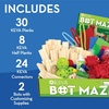 image:imageMindWare KEVA Bot Maze STEM Building Toy Motorized Robot Maze Kit with Wooden Planks Obstacles Craft Supplies Engineering Game for Kids Ages 7