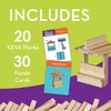 image:imageMindWare KEVA Brainbuilders  3D brain building STEM challenges for boys amp girls  Try to build the image  Practice spatial thinking  20 planks amp 30 puzzles