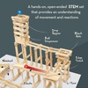 image:imageMindWare KEVA Contraptions Wooden Blocks Building Set Marble Run Kit Includes 2 Balls  400 Planks