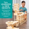 image:imageMindWare KEVA Contraptions Wooden Blocks Building Set Marble Run Kit Includes 2 Balls  400 Planks