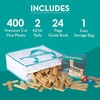 image:imageMindWare KEVA Contraptions Wooden Blocks Building Set Marble Run Kit Includes 2 Balls  400 Planks