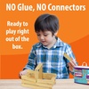 image:imageMindWare KEVA Junior Brain Builders Playset 3D Puzzle Travel Game 40 Wooden Building Block Challenges