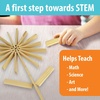 image:imageMindWare KEVA Junior Brain Builders Playset 3D Puzzle Travel Game 40 Wooden Building Block Challenges