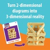 image:imageMindWare KEVA Junior Brain Builders Playset 3D Puzzle Travel Game 40 Wooden Building Block Challenges