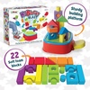 image:imageMindWare KaBlocks Blast Includes 30 Foam Blocks 2 Launch Blocks Building Platform amp Kaboom Launch Pad  Ages 3