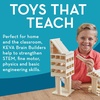 image:imageMindWare Keva Brain Builders Deluxe STEM Building Toy Includes 75 KEVA Planks 40 Puzzle Cards 8 Design Cards 3D Building Skills for Kids  Ages 7