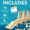 image:imageMindWare Keva Brain Builders Deluxe STEM Building Toy Includes 75 KEVA Planks 40 Puzzle Cards 8 Design Cards 3D Building Skills for Kids  Ages 7