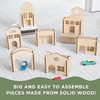 image:imageMindWare Kindertown Buildings Wooden Montessori Building Set  Building Blocks for Toddlers