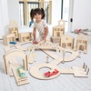 image:imageMindWare Kindertown Buildings Wooden Montessori Building Set  Building Blocks for Toddlers