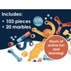 image:imageMindWare Marble Run  Neutral Colors  103Piece Marble Run Set with 20 Marbles  STEM Construction Toy for Kids