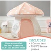 image:imageMindWare Mushroom Playhouse Tent Kids Indoor Play Tent for Imaginative Play Reading Nook or Quiet Space Over 5 Feet Tall Fabric Playhouse for Toddlers and Kids Ages 3 Kids Play Tent Gift