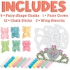 image:imageMindWare Oh So Fun Fairy Sidewalk Chalk Set  Great Chalk For Toddlers Including Chalk Holders amp Fairy Wing Stencils For Kids Ages 3