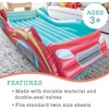 image:imageMindWare Oh So Fun Inflatable Racecar Bed  Twin Size Kids Travel Car Mattress with Sides Including Hand Pump amp Storage Bag