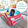 image:imageMindWare Oh So Fun Inflatable Racecar Bed  Twin Size Kids Travel Car Mattress with Sides Including Hand Pump amp Storage Bag
