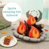 image:imageMindWare Oh So Fun Plush Campfire Set Pretend Camping Playset with Soft Fire Pit and SMores Accessories for Imaginative Indoor Play Kids Ages 3 Pretend Play Gift for Kids