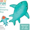 image:imageMindWare Oh So Fun Shark Sleeping Bag for Kids  Ages 3 and Up