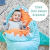image:imageMindWare Oh So Fun Shark Sleeping Bag for Kids  Ages 3 and Up
