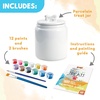 image:imageMindWare Paint Your Own Porcelain Dog Treat Jar Craft Kit  Includes Porcelain Dog Treat jar 12 Bright Colors of Porcelain Paint 2 paintbrushes and Painting Guide