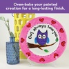 image:imageMindWare Paint Your Own Porcelain Plates  Kit Includes 2 Porcelain Plates 12 Paints 2 Paint Brushes and 2 Stands