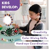 image:imageMindWare Paint Your Own Porcelain Plates  Kit Includes 2 Porcelain Plates 12 Paints 2 Paint Brushes and 2 Stands