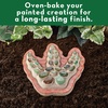 image:imageMindWare Paint Your Own Stepping Stone Dinosaur Footprint  WeatherResistant 85inch x 10inch Stepping Stones Kids Craft Kit  Includes Paint Brushes and Instructions  Ages 8 and Up