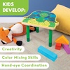 image:imageMindWare Paint Your Own Turtle Wooden Stool DIY Art Furniture Craft Kit with Paint Brushes and Easy Assembly Parts Paintable Kids Stool for Creative Playroom Decor Kids Age 5