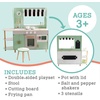 image:imageMindWare Play Kitchen Caf  Unique 2in1 Playset Features Kitchen on One Side and Caf on The Other  Pretend Play for Kids Ages 3 amp Up  Includes Basic Kitchen Tools