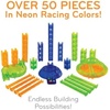 image:imageMindWare QBAMaze 20 Rally Racing Set Modular Marble Run Building Kit with Cubes Rails Launcher and Marbles STEM Construction Toy for Problem Solving and Speed Play Kids Ages 6