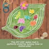 image:imageMindWare Sensory Sprouts Baby Water Mat Inflatable LeafShaped Tummy Time Play Mat with Floating Bugs for Sensory Play Visual Tracking and Neck Strength Development for Babies 6 Months and Up