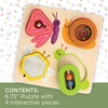 image:imageMindWare Sensory Sprouts Surprise Puzzle  Wooden Baby Puzzle with Mirror Bells amp Beads  Educational Toy for Infants amp Toddlers 6 Months Montessori Baby Toy