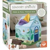 image:imageMindWare Sensory Sprouts Tissue Scarf  Montessori Toys for Babies 612 Months  Soft GreenhouseShaped Tissue Box and 12 Sensory Scarves Featuring Different Textures