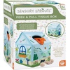 image:imageMindWare Sensory Sprouts Tissue Scarf  Montessori Toys for Babies 612 Months  Soft GreenhouseShaped Tissue Box and 12 Sensory Scarves Featuring Different Textures