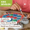 image:imageMindWare Turtle Stepping Stone Kit Paint Your Own Stepping Stones for Kids Craft Kit Includes Paint Brushes and Instructions
