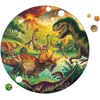 image:imagePeaceable Kingdom 3D Dinosaur Puzzle 191 Pieces with Suction Cup  Large Jigsaw Puzzle Ball Gift for Kids and Teens Ages 6  Puzzlescopes Dinosaur